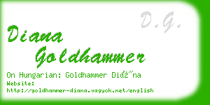 diana goldhammer business card